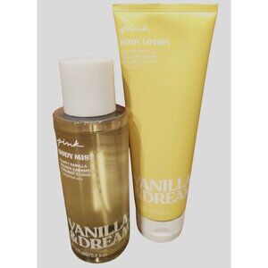 Pink Vanilla & Dream Body Mist & Lotion 2 Piece Set ‎ NEW